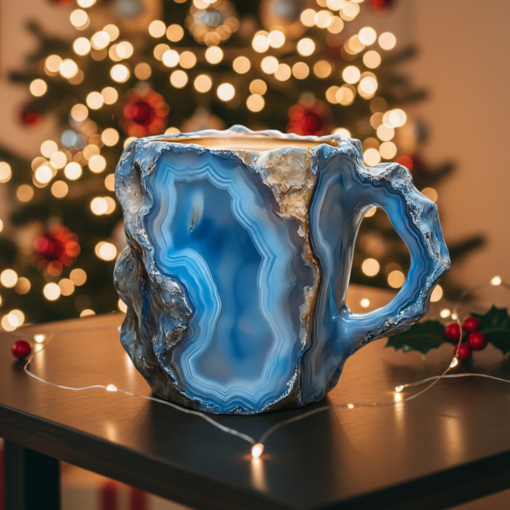 Mineral Crystal Artisan Mug For Holiday Gift