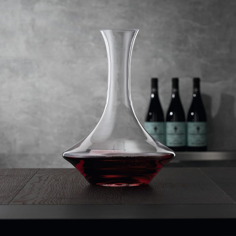 Modern Crystal Wine Decanter With Wide Base For Aeration-Wine and Whiskey Decanter
