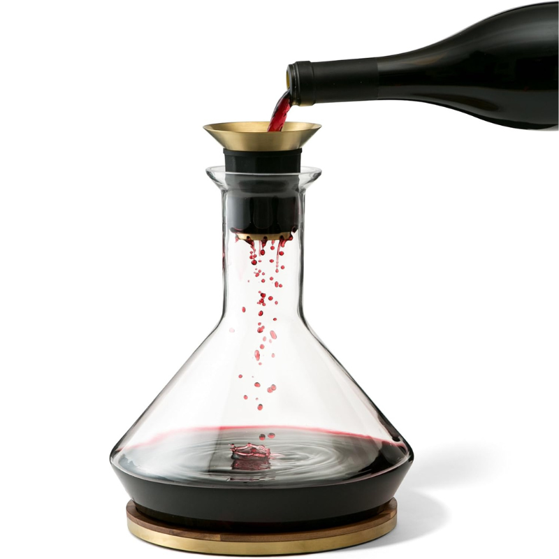 Modern Ergonomic Design Glass Wine Decanter