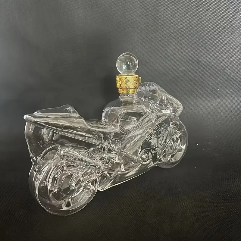 Motorcycle Shaped Glass Decanter