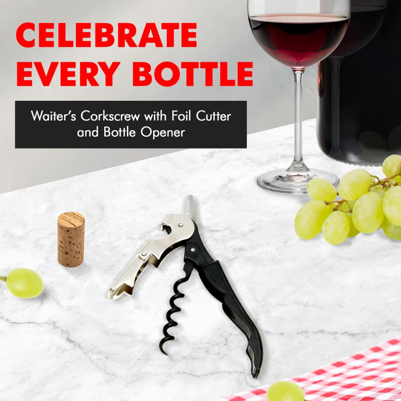 Multi Utility Corkscrew Stylish Wine Openers For Effortless Use-Wine and Whiskey Decanter