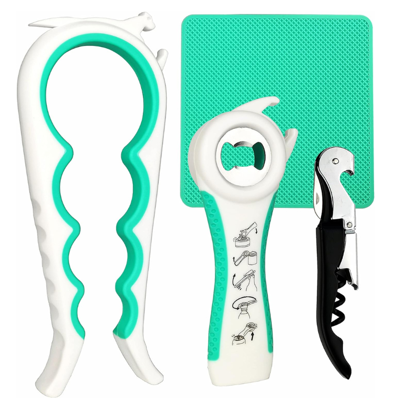 4 in 1 Multi Utility Style Opener Set For Bottles And Cans-Wine and Whiskey Decanter