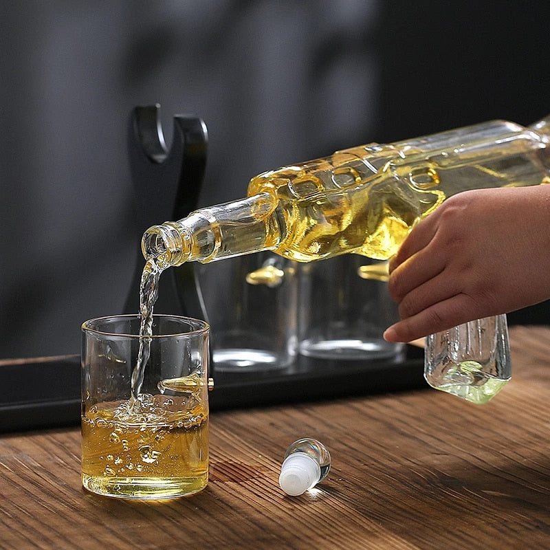 Amazing Shape Glass-Wine and Whiskey Decanter