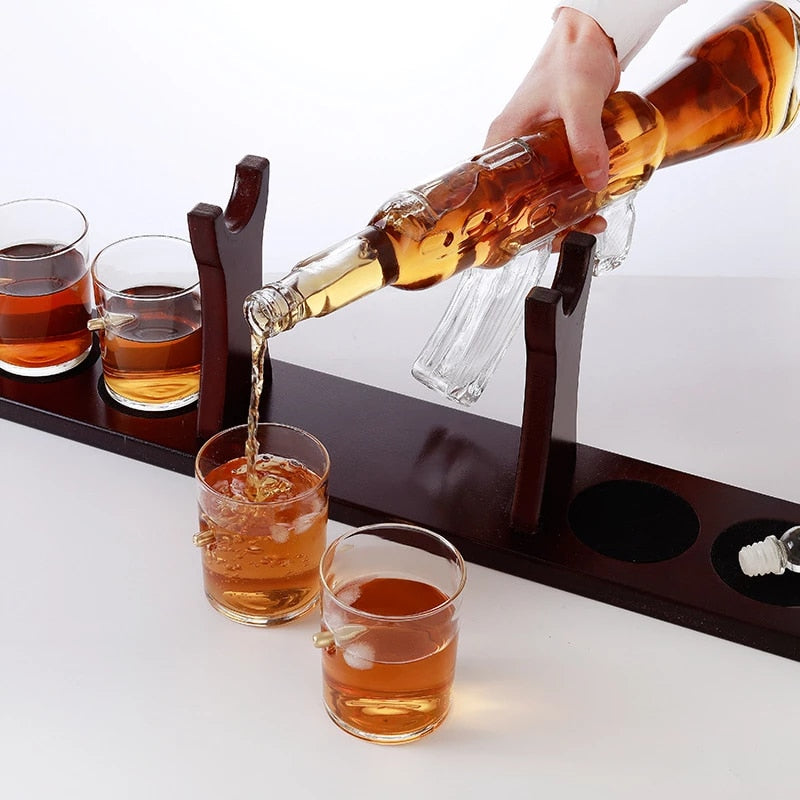 Amazing Shape Glass-Wine and Whiskey Decanter