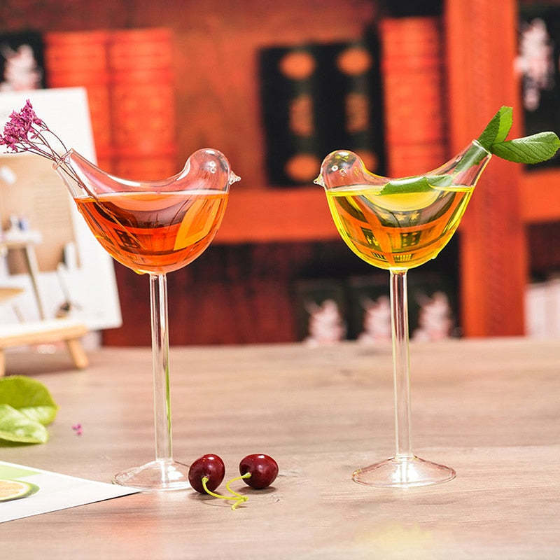 Bird Shaped Cocktail Glass-Wine and Whiskey Decanter