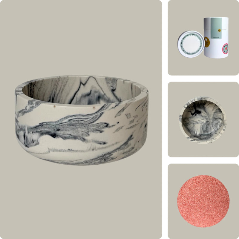 Pearled Wax Candle Gift Kit-Wine and Whiskey Decanter