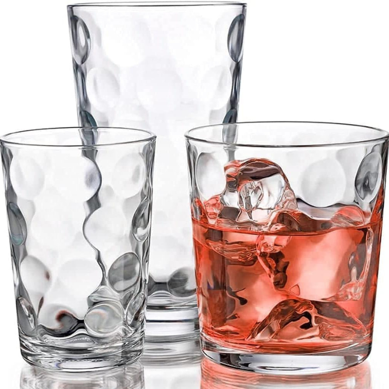 Pack OF 18 Minimalist Design Whiskey Glasses For Bourbon And Scotch-Wine and Whiskey Decanter