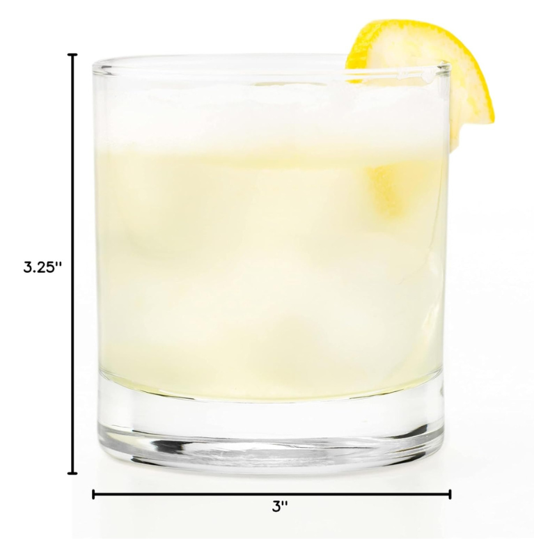 Pack of 24 Classic Design Whiskey Glasses For Bars And Home-Wine and Whiskey Decanter