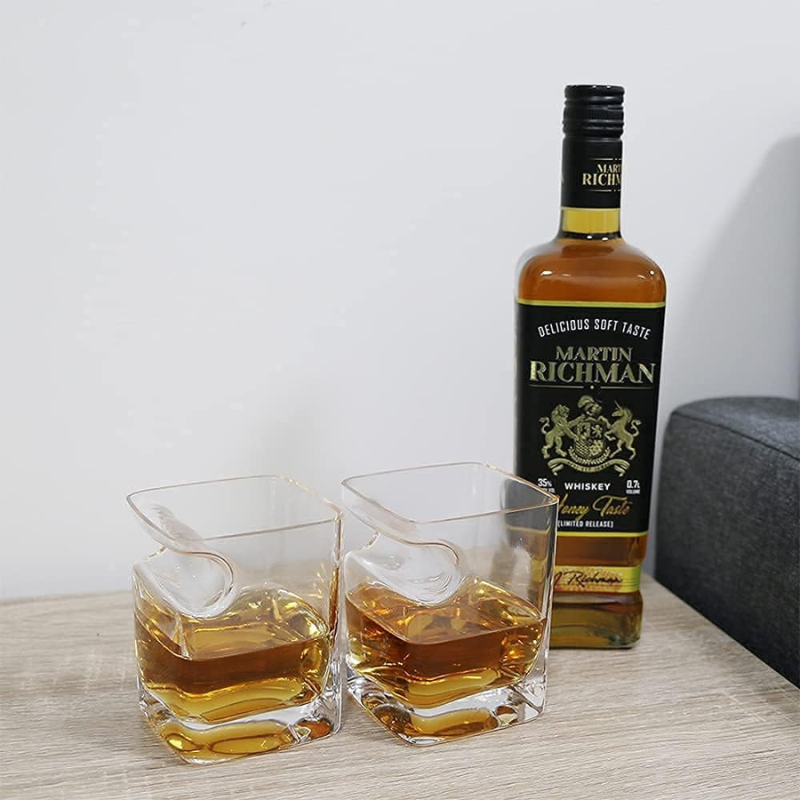 Pack OF 2 Cigar Holder Whiskey Glasses For Bourbon And Cocktails