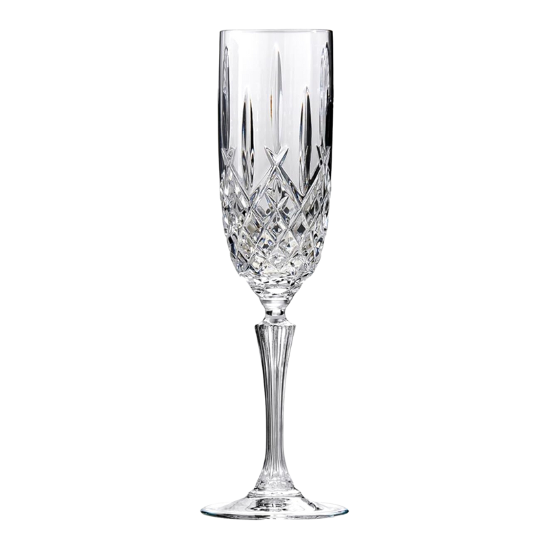 Pack OF 4 Flute Design Whiskey Glasses for Bourbon and Scotch-Wine and Whiskey Decanter