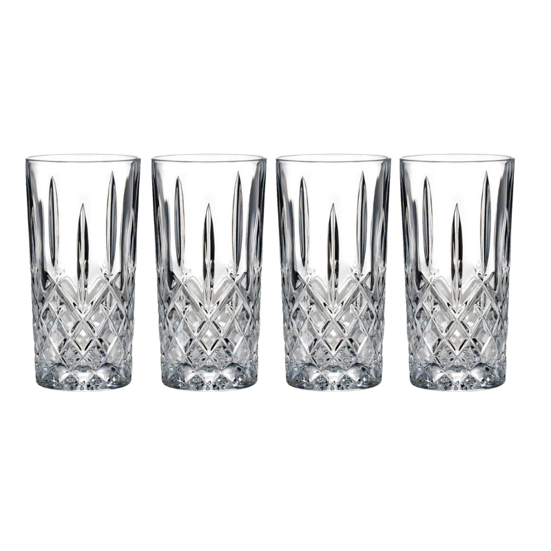 Pack OF 4 Hiball Whiskey Glasses For Cocktails And Spirits-Wine and Whiskey Decanter