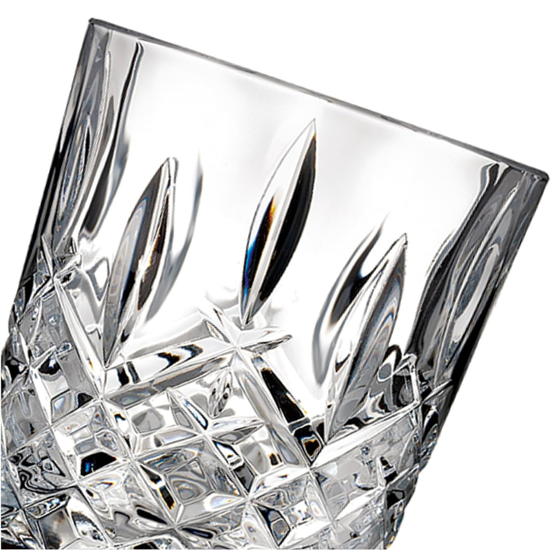 Pack OF 4 Round Diamond Whiskey Glasses For A Classic Experience-Wine and Whiskey Decanter
