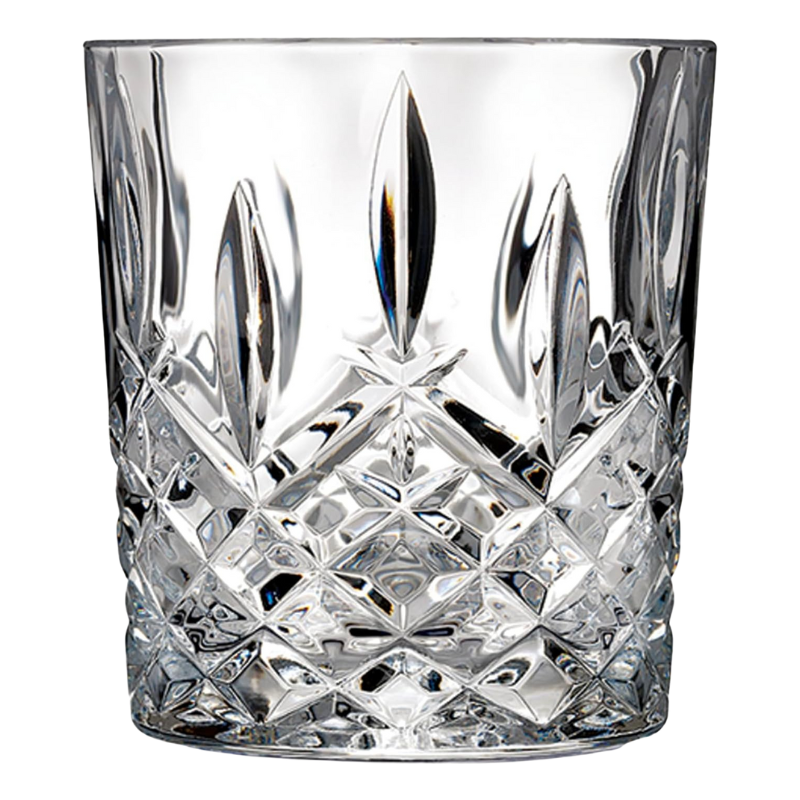 Pack OF 4 Round Diamond Whiskey Glasses For A Classic Experience-Wine and Whiskey Decanter