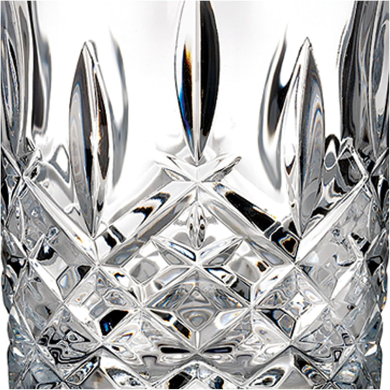 Pack OF 4 Round Diamond Whiskey Glasses For A Classic Experience-Wine and Whiskey Decanter