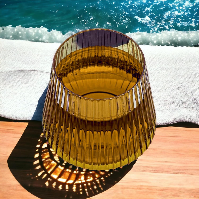 Pack OF 5 Striped Whiskey Glasses Elegant Barware Set-Wine and Whiskey Decanter