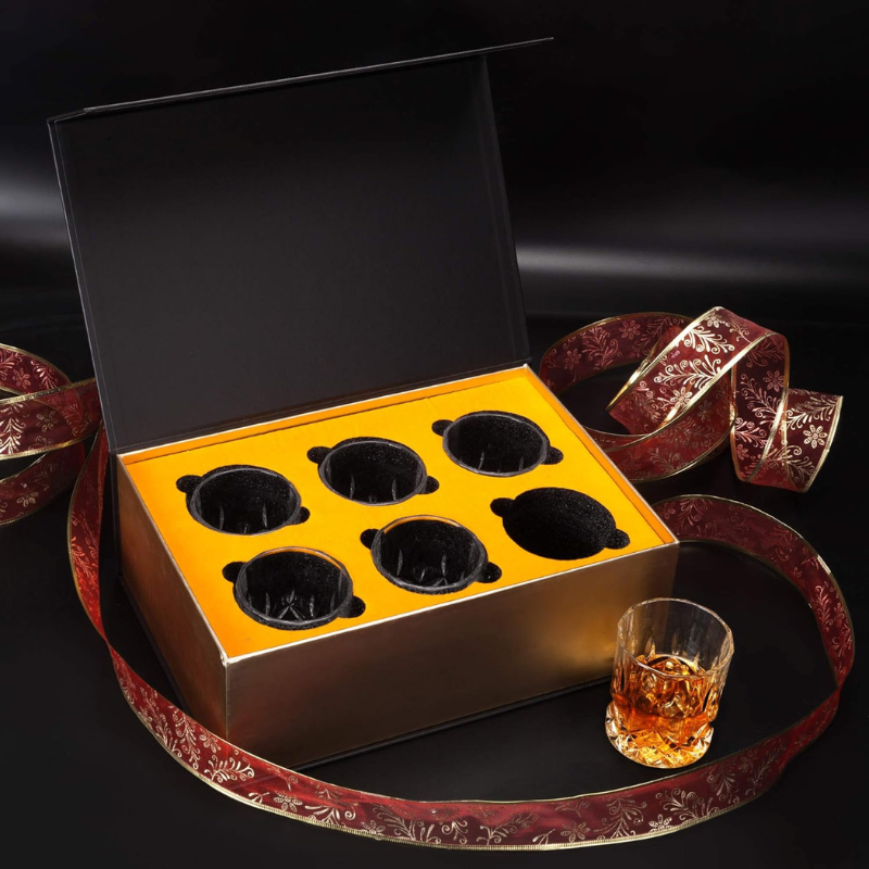 Pack OF 6 Old Fashioned Whiskey Glasses For Classic Cocktails-Wine and Whiskey Decanter