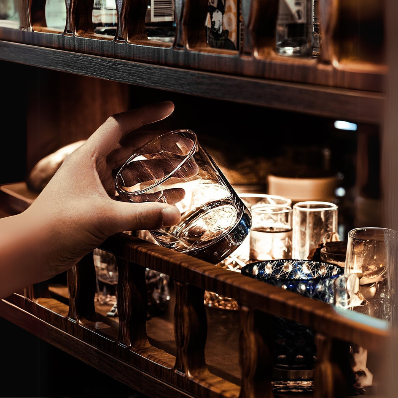 Pack Of 6 Stylish Design Whiskey Glasses Elegant Barware Set