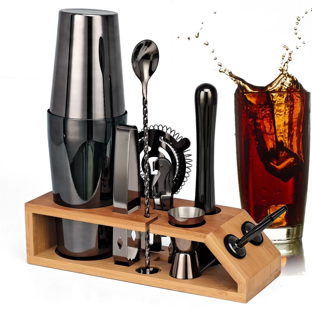 Mixology Cocktail Shaker Set-Wine and Whiskey Decanter