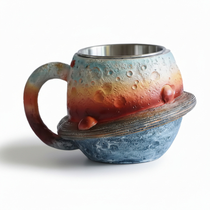 Planet Themed Resin Coffee Cups For Astronomy And Space Decor