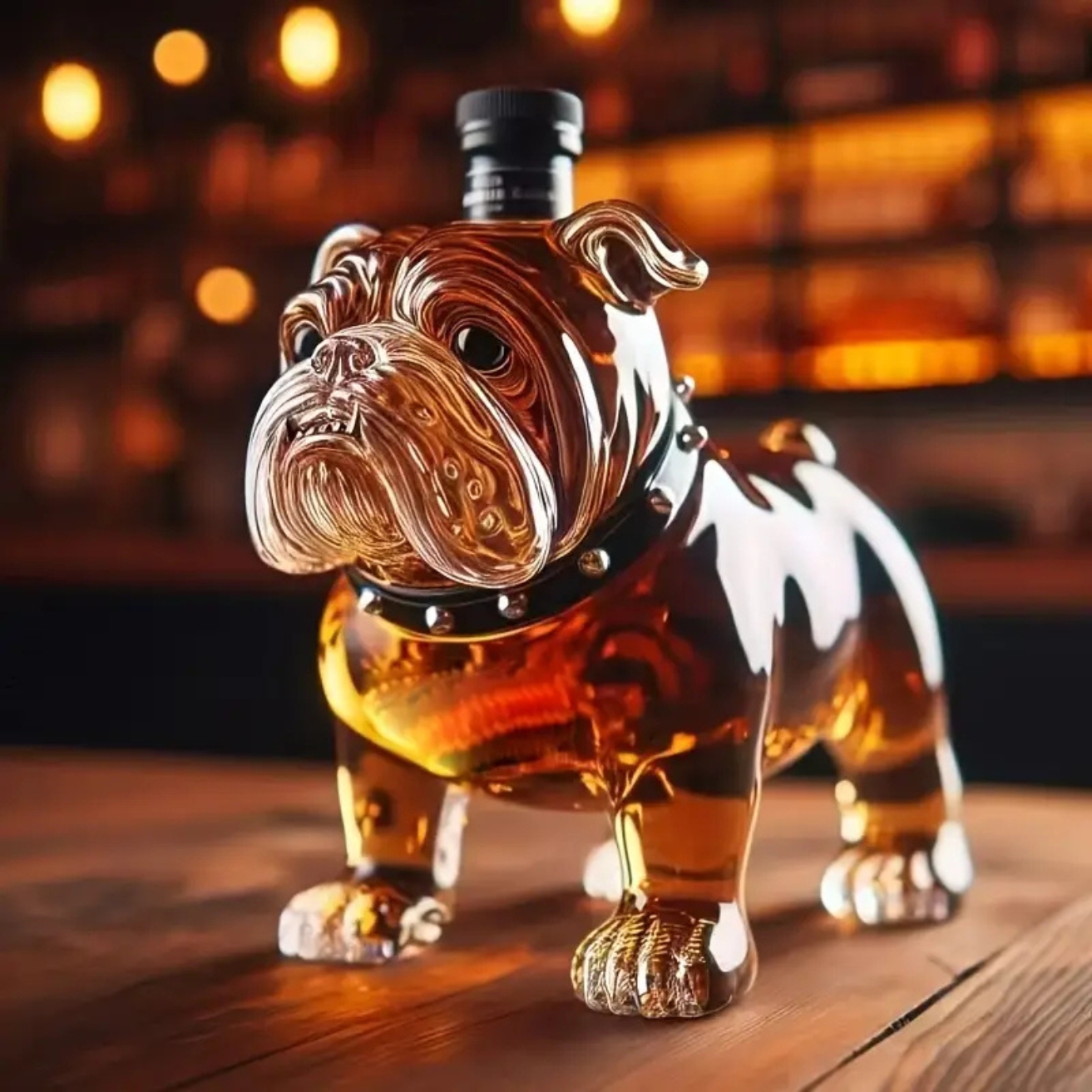 Puppy Shaped Glass Wine Decanter Mini Whiskey Bottle