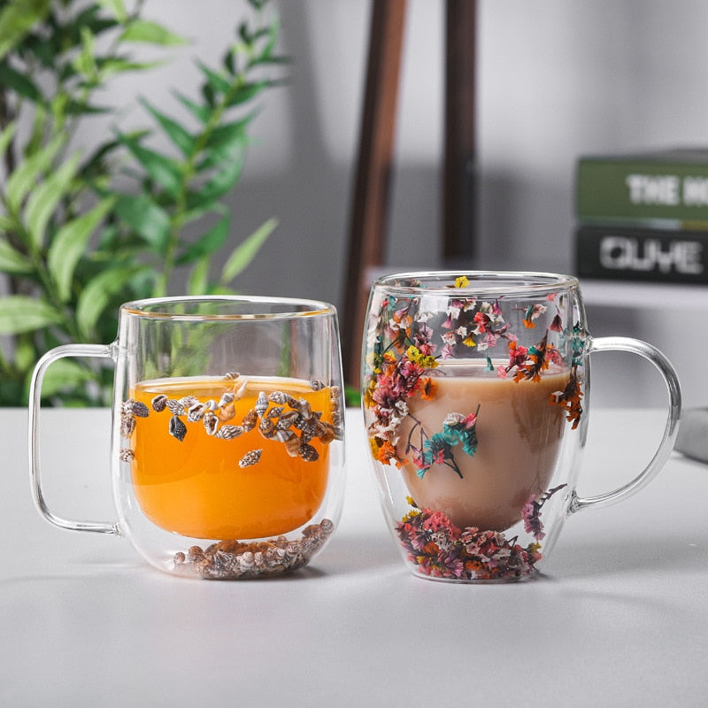 Double Wall Glass Mug-Wine and Whiskey Decanter