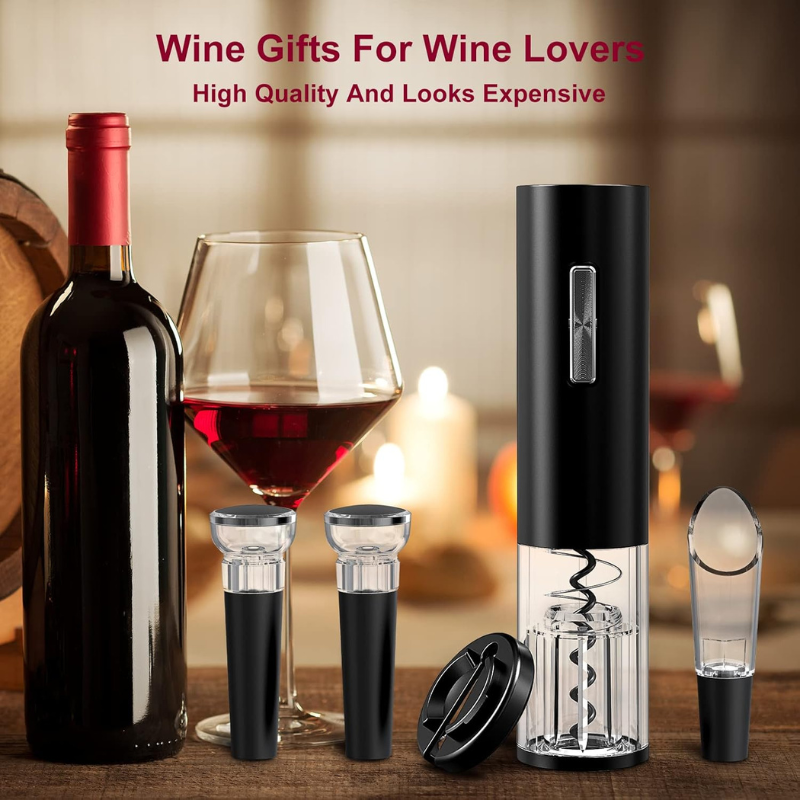 Rechargeable Automatic Design Electric Wine Opener For Parties-Wine and Whiskey Decanter