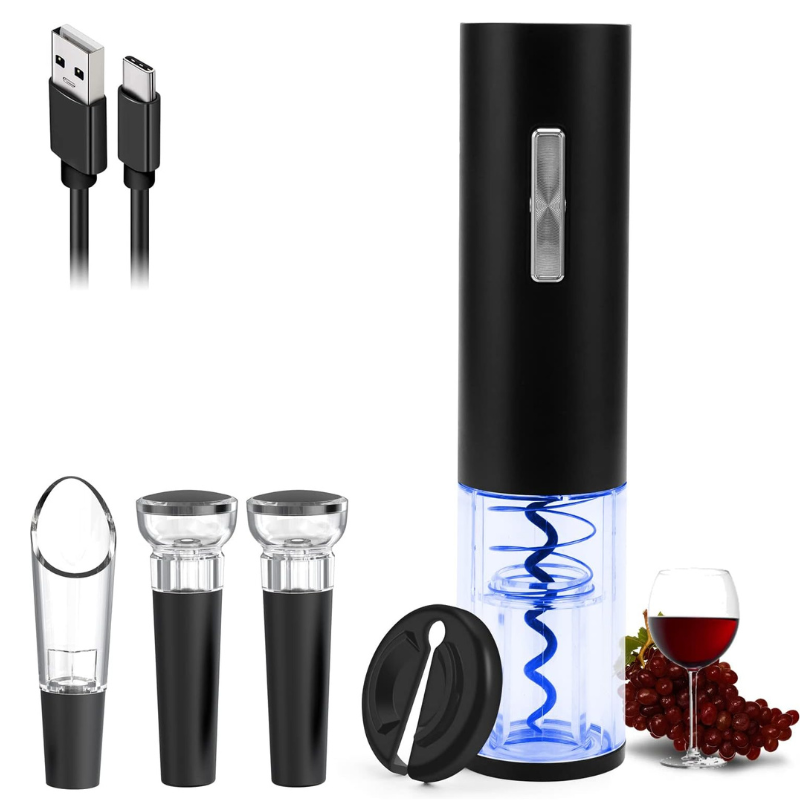 Rechargeable Automatic Design Electric Wine Opener For Parties-Wine and Whiskey Decanter