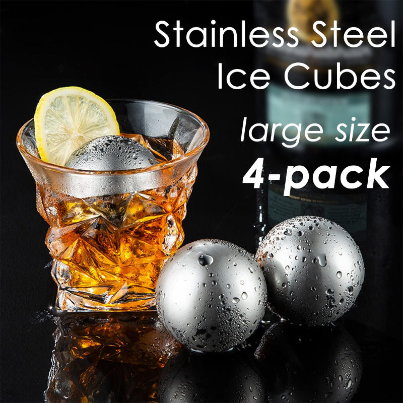 Refreezable Ice Ball Whiskey Stone Set Chills Drinks