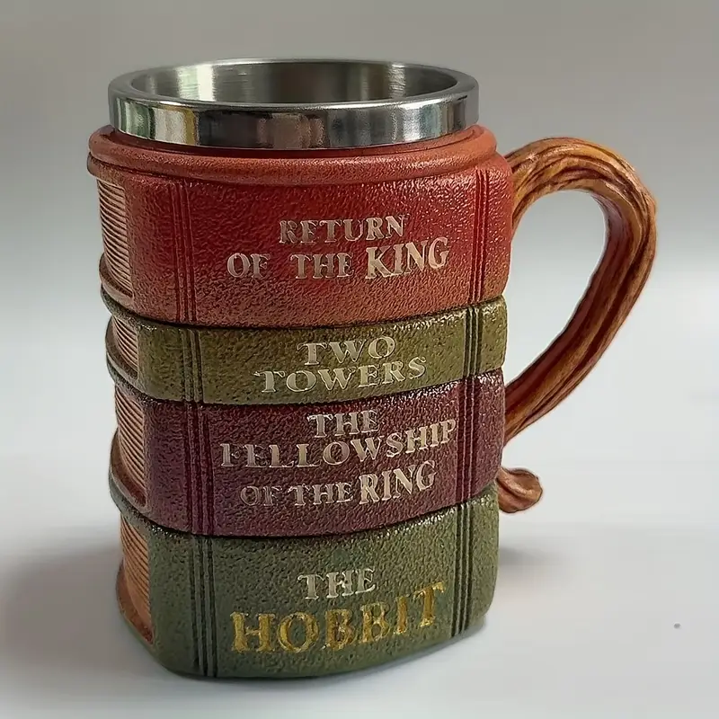 Retro Stacked Books Coffee Mug
