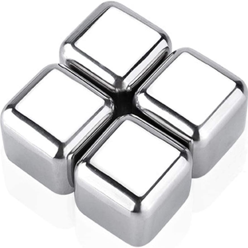 Reusable Stainless Steel Whiskey Stones For Chilled Drinks-Wine and Whiskey Decanter