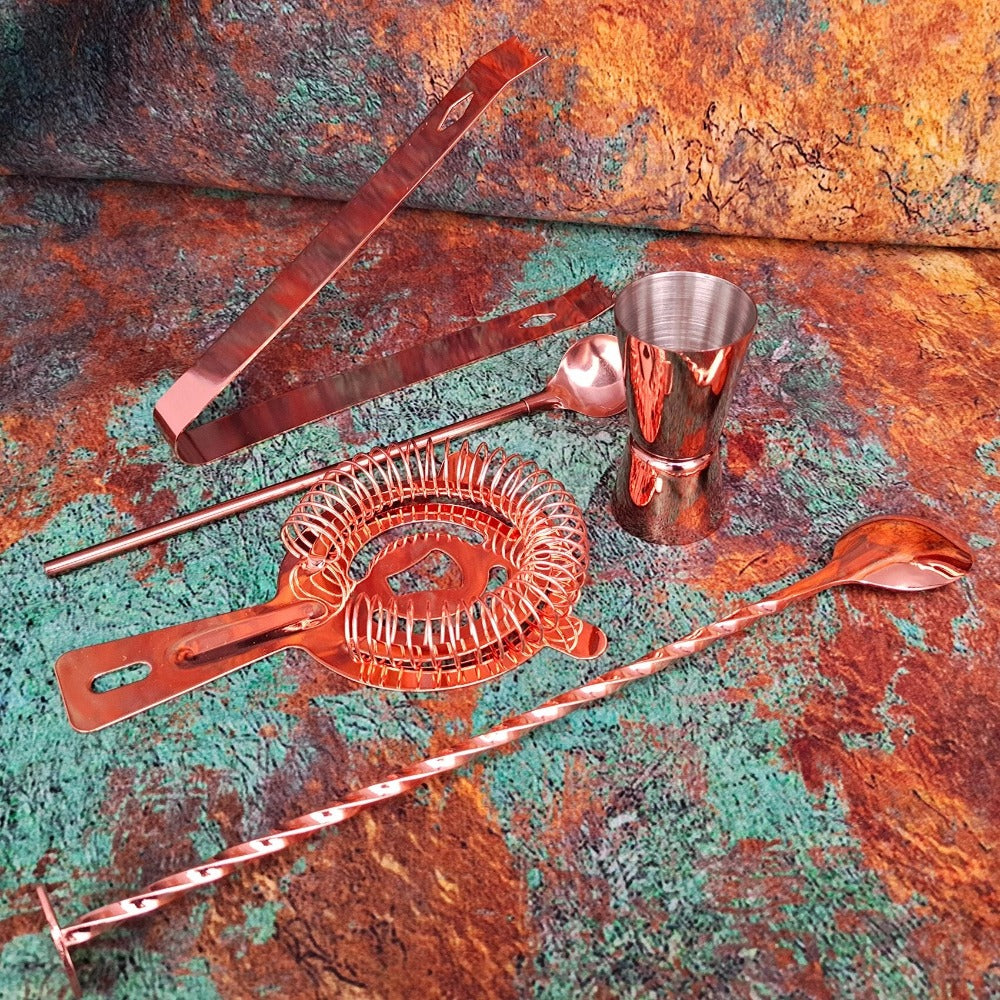 6-Piece Boston Shaker-Wine and Whiskey Decanter