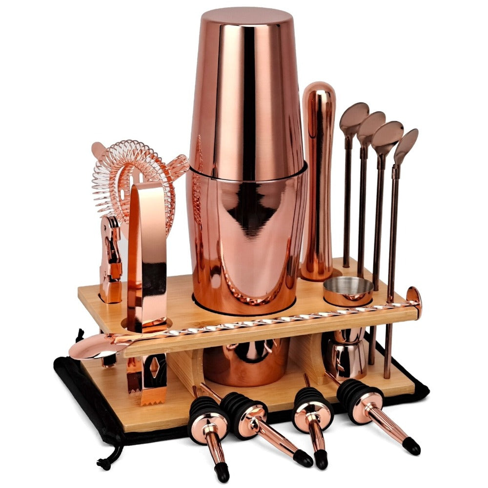 Steel Cocktail Shaker Set-Wine and Whiskey Decanter