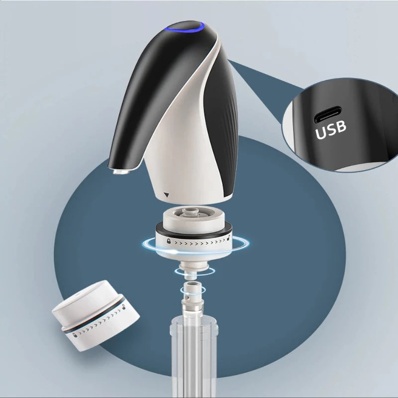 One Touch Electric Wine Pourer-Wine and Whiskey Decanter