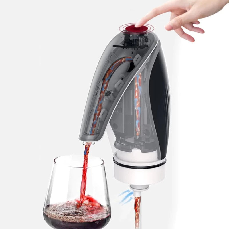 One Touch Electric Wine Pourer-Wine and Whiskey Decanter