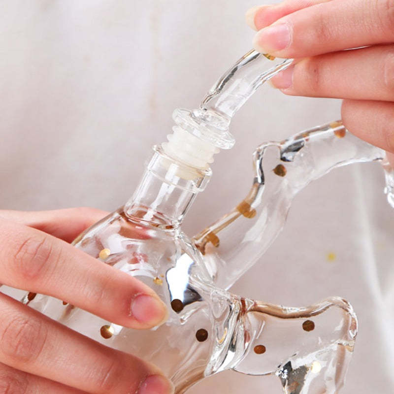 Leopard Shaped Glass Decanter-Wine and Whiskey Decanter