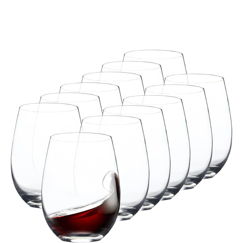 15 oz Stemless Wine Glass Set Smooth Rim And Versatile Design