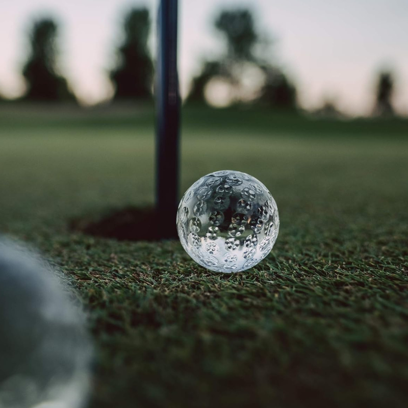 Golf Ball Whiskey Stones Set For Crystal Chillers with Velvet Pouch