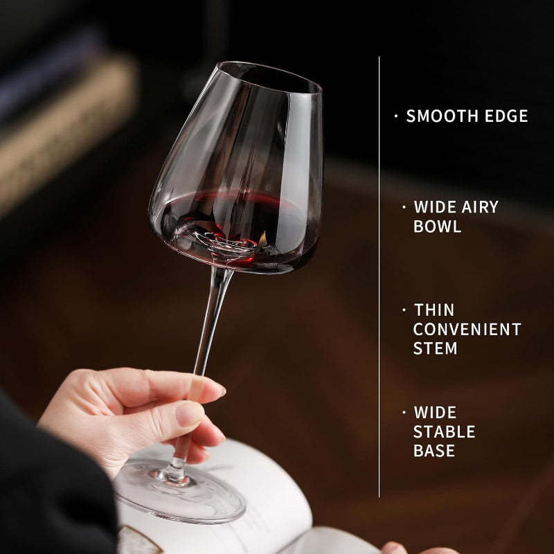 Crystal Wine Glasses Set Gift Box And Long Stem Design-Wine and Whiskey Decanter