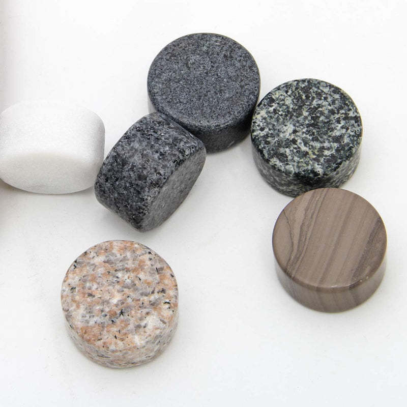 Reusable Whiskey Stones Granite Drink Chillers Set-Wine and Whiskey Decanter