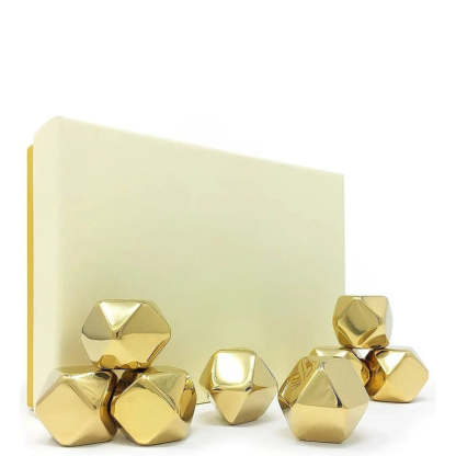 Diamond Shaped Whiskey Stones Set Non Diluting Reusable Cubes-Wine and Whiskey Decanter