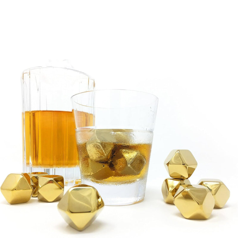 Diamond Shaped Whiskey Stones Set Non Diluting Reusable Cubes-Wine and Whiskey Decanter