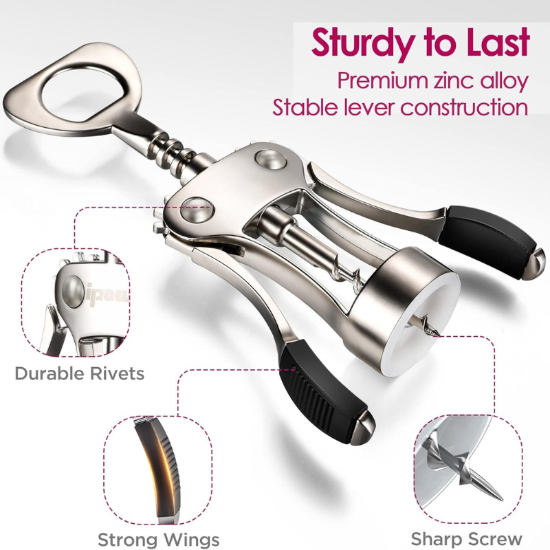 Spiral Wing Design Corkscrew Wine Opener