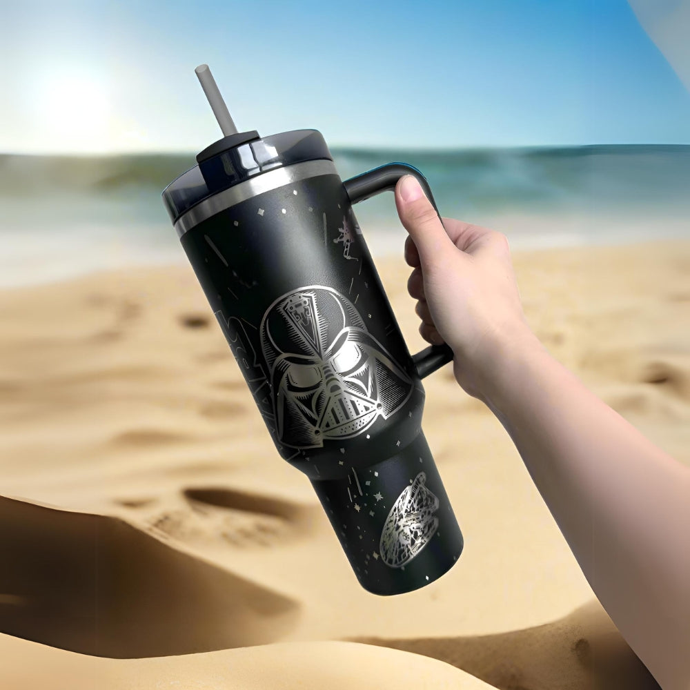Galactic Themed Tumbler Mug With Handle-Wine and Whiskey Decanter