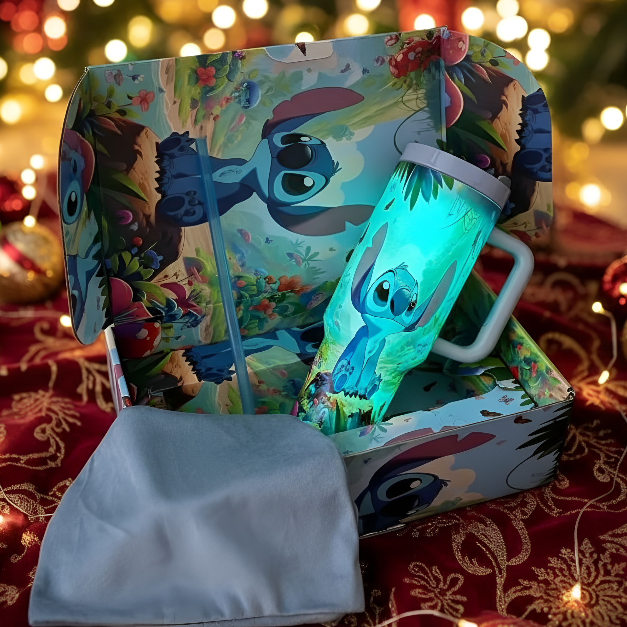 Stitch 40oz Insulated Tumbler For Christmas Holiday Gift