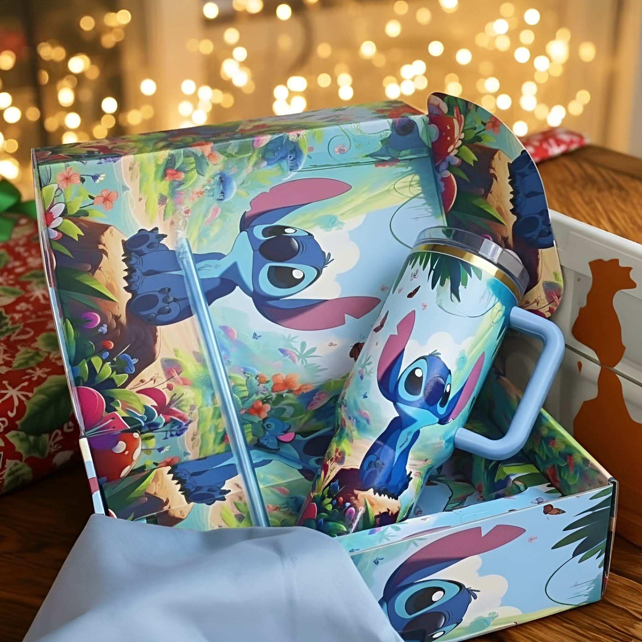 Stitch 40oz Insulated Tumbler For Christmas Holiday Gift