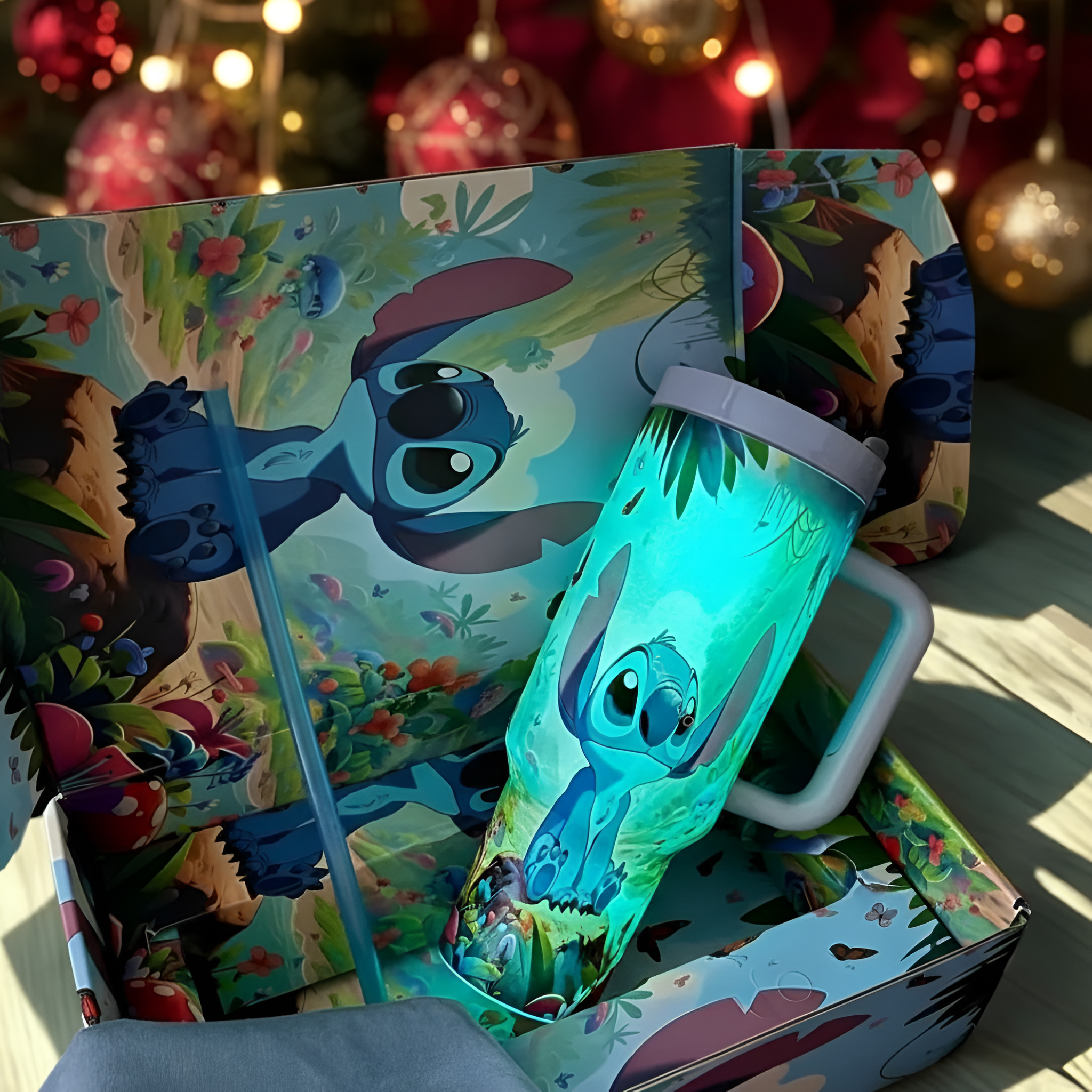Stitch Insulated Steel Tumbler For Christmas Holiday Gift