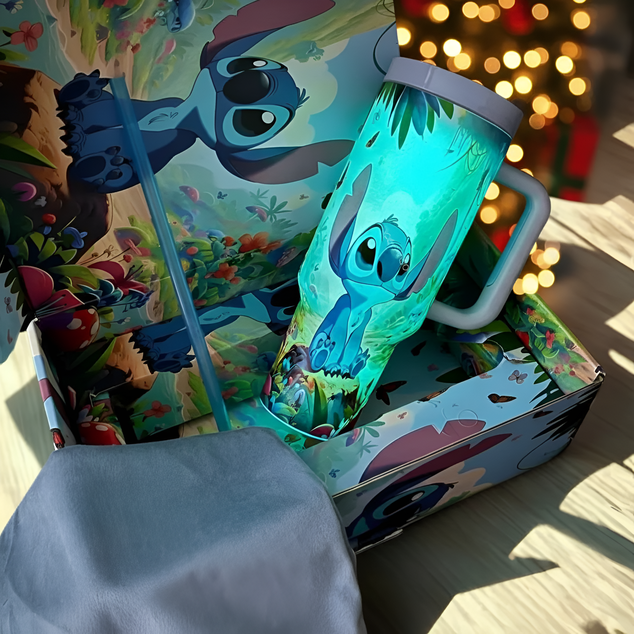 Stitch Stainless Travel Tumbler For Christmas Celebration