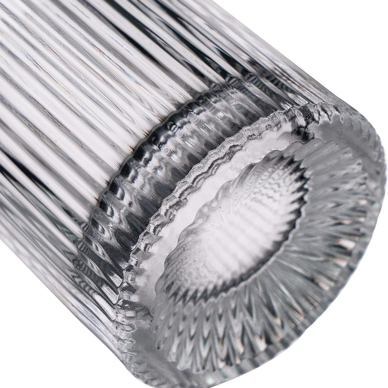 Striped Whiskey Decanter Set Glasses Elegant Drinkware-Wine and Whiskey Decanter