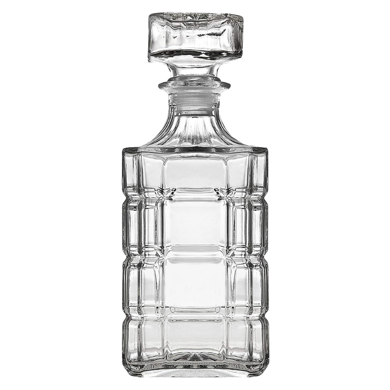 Classic Design Glass Decanter For Whiskey Enthusiasts