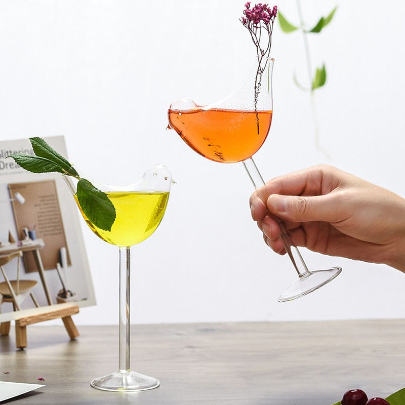 Bird Shaped Cocktail Glass